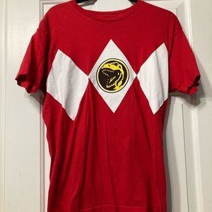 Red power ranger shirt